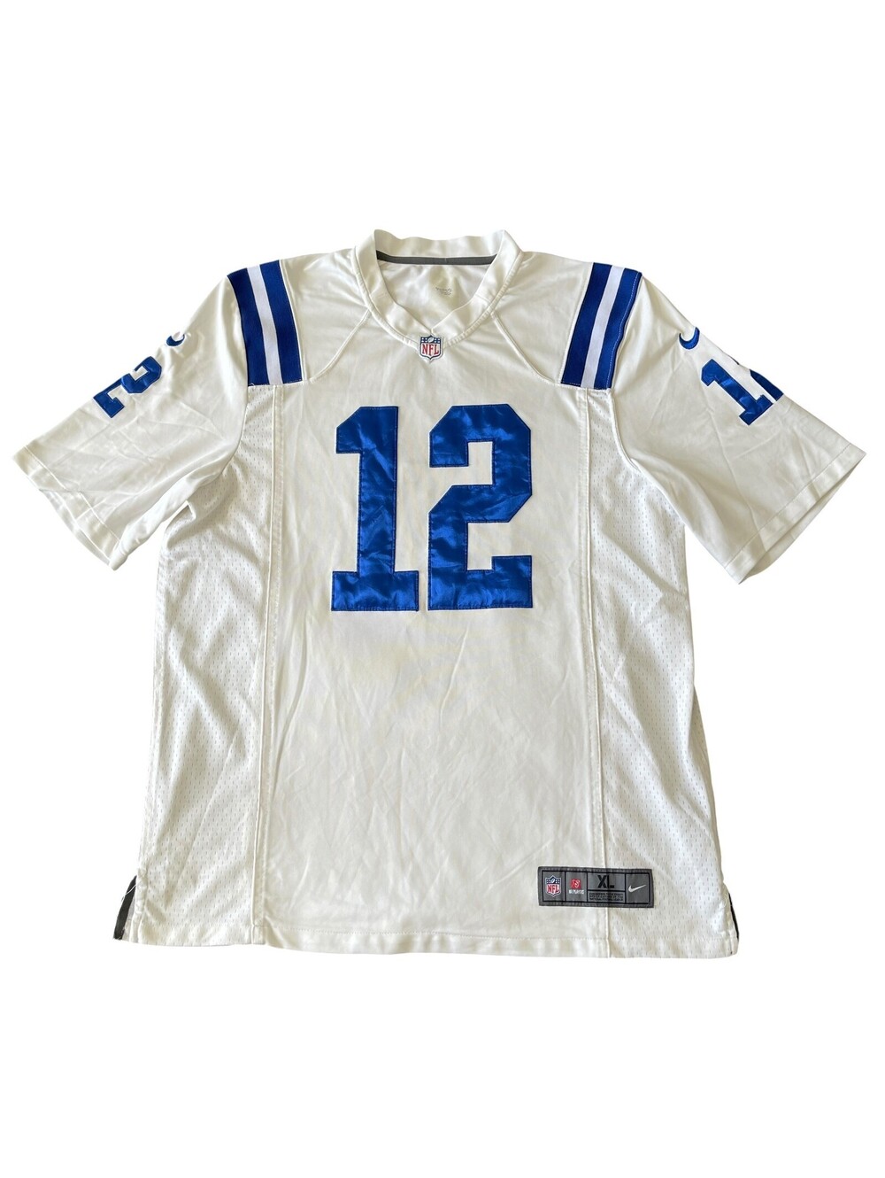 Nike Andrew Luck #12 Indianapolis Colts Jersey NFL On Field White Mens XL